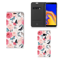 Samsung Galaxy J4 Plus Smart Cover Butterfly Roses - thumbnail