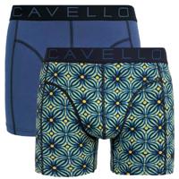 Cavello boxershorts 2-pack blauw print & blauw - thumbnail