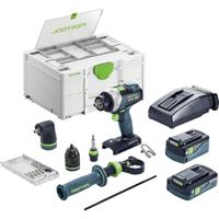 Festool TDC 18/4 5,0/4,0 I-Set QUADRIVE Accu Schroefboormachine 18V 4.0/5.0Ah + 1x Hulpstuk in Systainer - 577612 - thumbnail