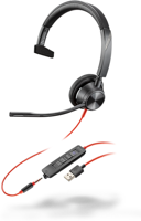 Blackwire 3315-M - USB Headset - mono - op oor - met bekabeling - USB-A, 3,5 mm-stekker - voor Microsoft Teams - thumbnail