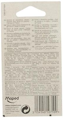 Maped gum Duo-Gom, groot formaat, op blister