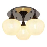 Globo Antraciet plafondlampMaxy met wit glas 3-lichts Ø 45cm - 15548-3DK - thumbnail