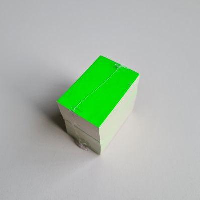 Prijskaart blanco fluor groen 4x6 cm 100