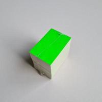 Prijskaart blanco fluor groen 4x6 cm 100 - thumbnail