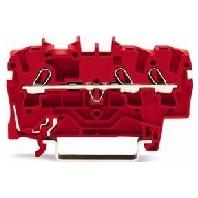 WAGO 2002-1303 Doorgangsklem 5.20 mm Spanveer Rood 100 stuk(s)