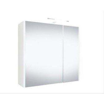 Best-Design "Happy" MDF Spiegelkast + Verlichting 60x60cm Wit
