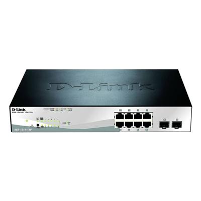 D-Link DGS-1210-10P/E DGS-1210-10P/E Netwerk switch 8 + 2 poorten 20 GBit/s PoE-functie D-Link DGS-1210-10P/E DGS-1210-10P/E Netwerk switch 8 + 2 poorten 20 GBit/s PoE-functie