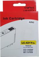 Huismerk Brother LC-421XLY cartridge geel - thumbnail