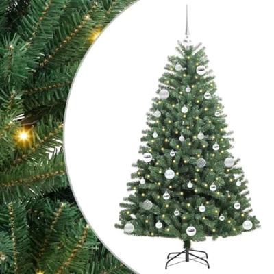 VidaXL Kunstmatige inklapbare kerstboom groen 150 cm pvc en metaal VidaXL Kunstmatige inklapbare kerstboom groen 150 cm pvc en metaal