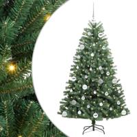 VidaXL Kunstmatige inklapbare kerstboom groen 150 cm pvc en metaal - thumbnail