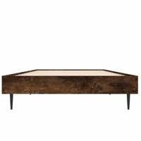 Bedframe bewerkt hout gerookt eikenkleurig 75x190 cm - thumbnail