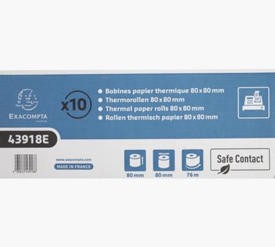 Telrol exacompta 80mmx76mx12mm safecontact therm | 10 stuks