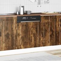 Vaatwaspaneel Porto 60x1,5x67 cm bewerkt hout gerookt eiken - thumbnail