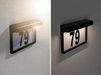 Paulmann 95388 4000870953884 Huisnummerlamp op zonne-energie Energielabel: A (A - G) 0.05 W Warmwit Zwart - thumbnail