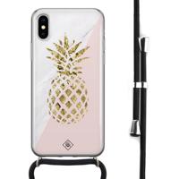 iPhone X/XS hoesje met koord - Ananas - thumbnail