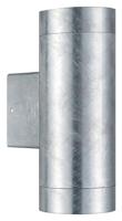 Nordlux Wandlamp Tin Maxi Double 2x GU10 verzinkt IP54 - 4800938 - thumbnail