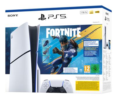 PS5 Standard Pack: PlayStation 5-console (slank model) + Fortnite Flowering Chaos