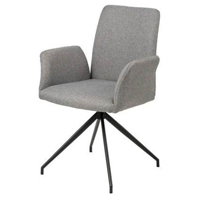 Sohome Eetkamerstoel Ulf, Draaibaar, kleur Lichtgrijs Sohome Eetkamerstoel Ulf, Draaibaar, kleur Lichtgrijs