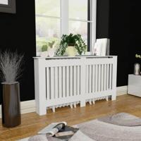VidaXL Radiatorombouw 152 cm mdf wit - thumbnail