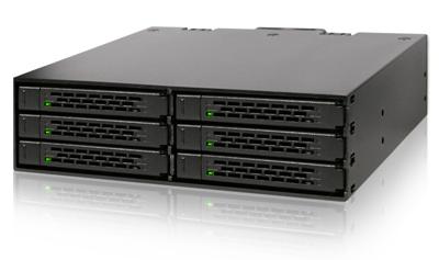 ICY DOCK Wissellijst voor 6 x 2,5 inch (6,4 cm) SATA SSD/HDD in 1 x 13,3 cm (5,25 inch) - volledig metalen ToughArmor MB996SP-6SB