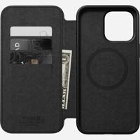 Nomad Modern Horween leather folio iPhone 15 Pro Max - Black - thumbnail