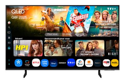 SAMSUNG 43 inch QLED Q8F 4K Smart TV met AI-zicht, 100% kleurvolume met Quantum Dot, de authentieke Quantum Dot en Motion Xcelerator