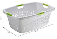 Rotho flowers wasmand 50l grijs - thumbnail
