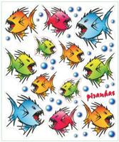 Stickerset piranha's - thumbnail