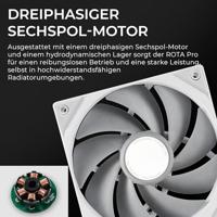 TRYX ROTA PRO PC-ventilator Wit (b x h x d) 140 x 25 x 140 mm - thumbnail