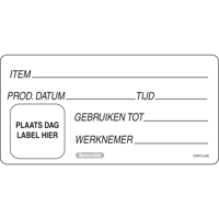 Label | papier | 100x50mm | wit | rol à 500 stuks - thumbnail