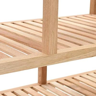 Badkamerrek 100x40x65 cm massief walnotenhout