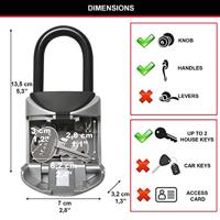 MASTER LOCK Mini Secure Key Box [formaat XS] [met handvat] - 5406EURD - thumbnail