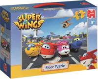 Jumbo vloerpuzzel Super Wings junior 50 cm 15 delig - thumbnail