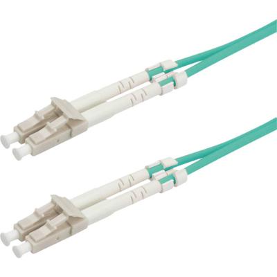 Value 21.99.8700 Glasvezel Optische vezel Aansluitkabel 0.50 m Turquoise [1x LC-stekker - 1x LC-stekker] 50/125 µ Multimode OM3