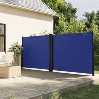 VidaXL Windscherm uittrekbaar 160x600 cm blauw - thumbnail