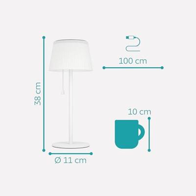 Eglo TafellampScordiano wit met solar - 901901