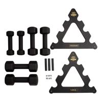Tunturi Centuri Dumbbell Set | Met Opbergrek | Neopreen l 1 t/m 3 kg - thumbnail