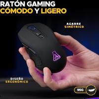 Wireless muis The G-Lab KULT-KRYPTON Zwart - thumbnail