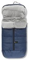 Interbaby Voetenzak Coral 105 X 46 Cm Fleece Marineblauw/grijs - thumbnail