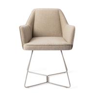 Jesper Home Eetkamerstoel 'Tome' Beehive Steel, kleur Great Greige - thumbnail