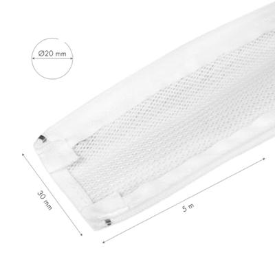 LogiLink KAB0090 KAB0090 Kabelslang 20 mm (max) Wit 5 m