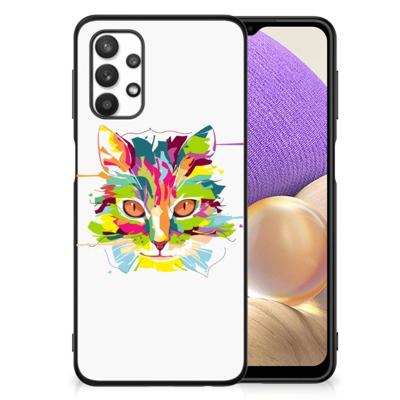 Samsung Galaxy A32 5G Hoesje Cat Color Samsung Galaxy A32 5G Hoesje Cat Color