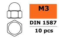 Dopmoer, M3, Gegalvaniseerd staal (10st) - thumbnail