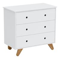 Artistiq Commode 'Doro' Met 3 laden, kleur Wit - thumbnail