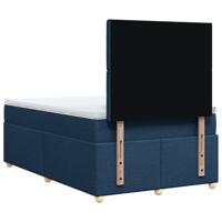 Boxspring met matras stof blauw 120x190 cm - thumbnail