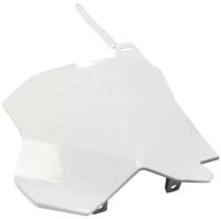 UFO PLAST startnummerbord start number plate ufo kawasaki white - thumbnail