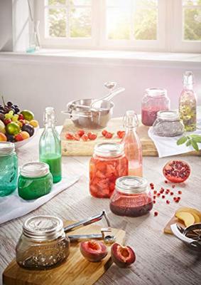 Leifheit 36322 glazen facetfles 0.5l transparant/groen