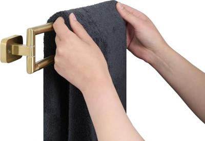 Ben Mykanto handdoekhouder gebortseld messing