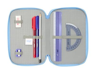 Driedubbele Pennenzak Bluey Let's play Blauw 12,5 x 19,5 x 5,5 cm 37 Onderdelen