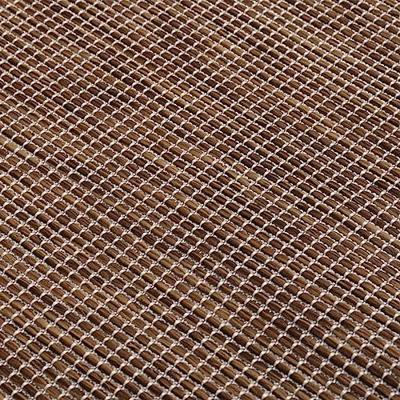 Buitenkleed platgeweven 200x280 cm bruin
